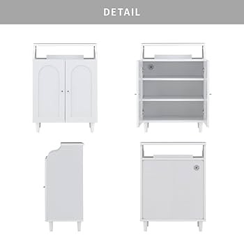 Amazon.co.jp: キャビネット 北欧 白 おしゃれ 3段 幅60 木製